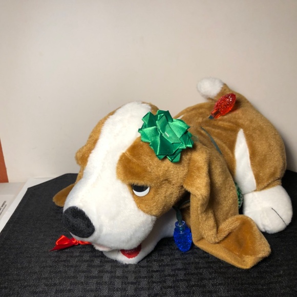 RARE PBC International Musical Beagle Puppy Dog Christmas Lights Animated 14" - Picture 3 of 13